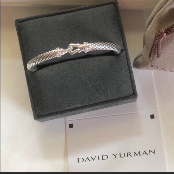 David Yurman Diamond Buckle Bracelet, 5mm - Picture 5 of 7